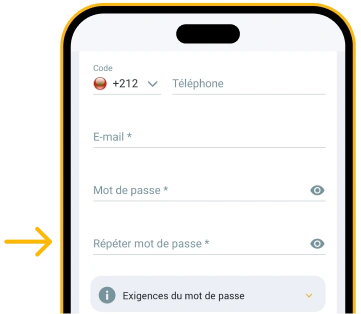 Confirmer votre mot de passe Télécharger Melbet Android