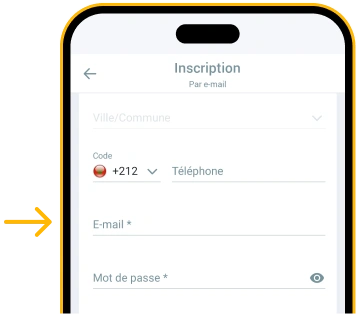Renseigner votre adresse mail Télécharger Melbet Android